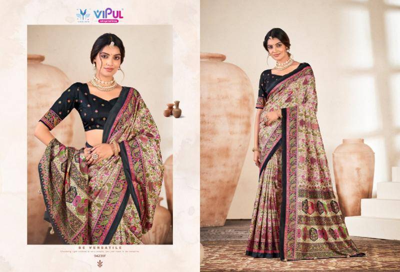 Vipul ivory silk vol-18 Saree suppliers in Hyderabad